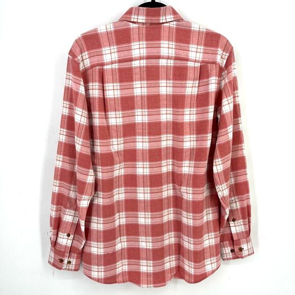 Southern Tide Milton Plaid Intercoastal Flannel Shirt Size Small Mineral Red - Picture 3 of 6